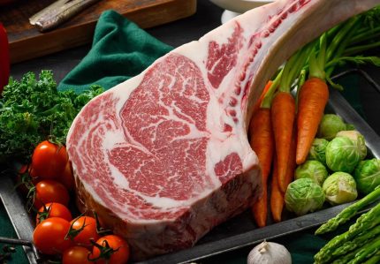 Halal-🥩 1KG Tender, juicy, and full of bold beefy flavour with natural marbling throughout. Each bite delivers the rich, satisfying texture of real Australian tomahawk – thick-cut, bone-in, and perfect for grilling. 🥩 ★Shipping from Dubai,next day delivery ensuring freshness